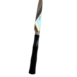 NEW Sabre Paris Bamboo Dinner Knife – Black Handle